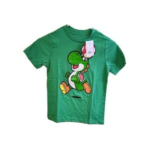 Brand New With Tags Super Mario Yoshi Green Tee Size S Kids